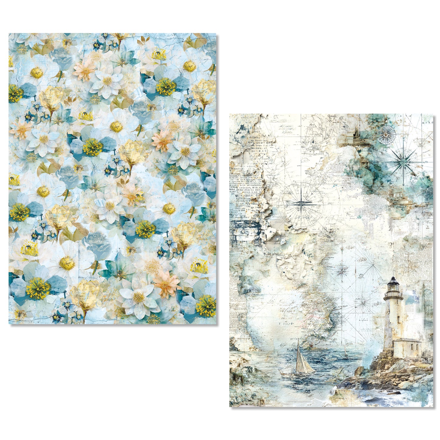 Ciao Bella Edge of the Ocean A5 Rice Paper Mixed (8pcs)