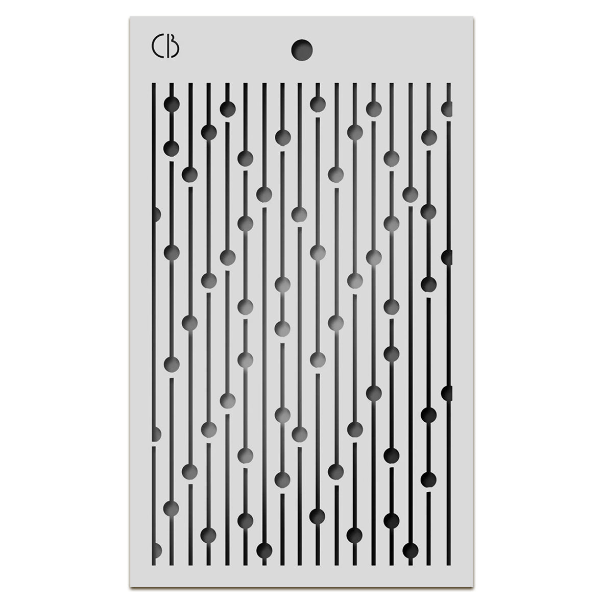 Ciao Bella Celestial 5x8 Inch Texture Stencil Bead Curtain