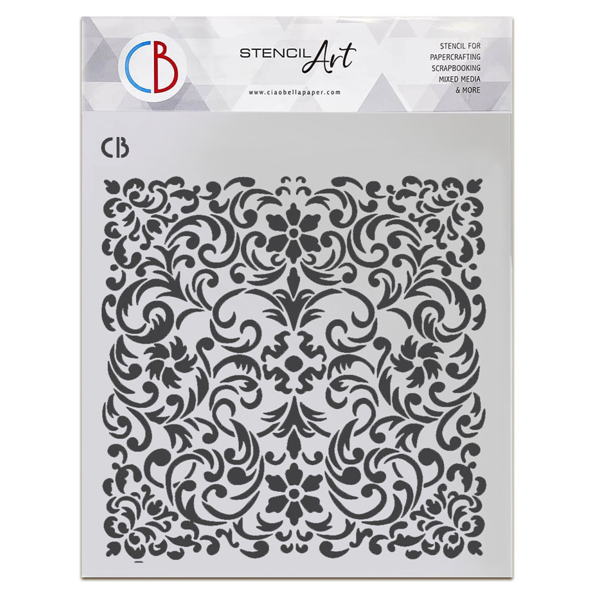 Ciao Bella Blessing Day 8x8 Inch Texture Stencil Legendary Design