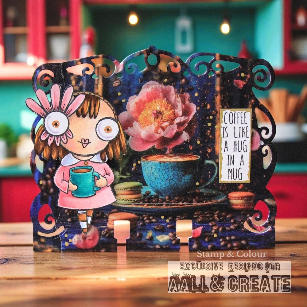 #417 - A7 Clear Stamp Set - Coffee Time