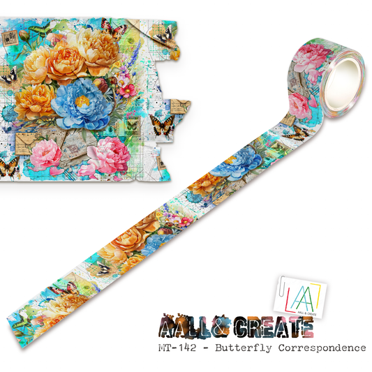 #MT-142 -  Washi Tape - Butterfly Correspondence (Layer-It-Up!)