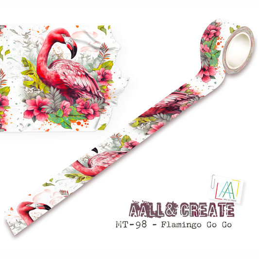 MT-98 - Washi Tape - Flamingo Go Go (Layer-It-Up!)