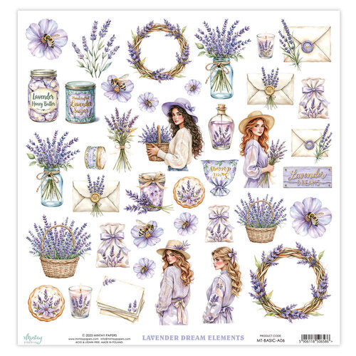 Mintay Basic 12x12 Inch Elements Lavender Dream