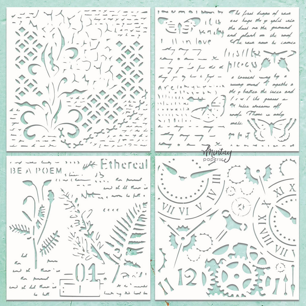 Mintay Chippies Decor 12x12 Inch Patterns 4