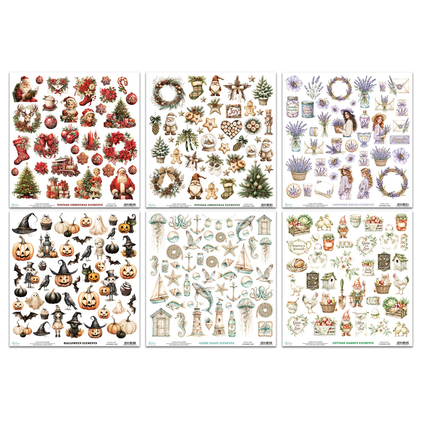 Mintay Basic 12x12 Inch Elements Bundle