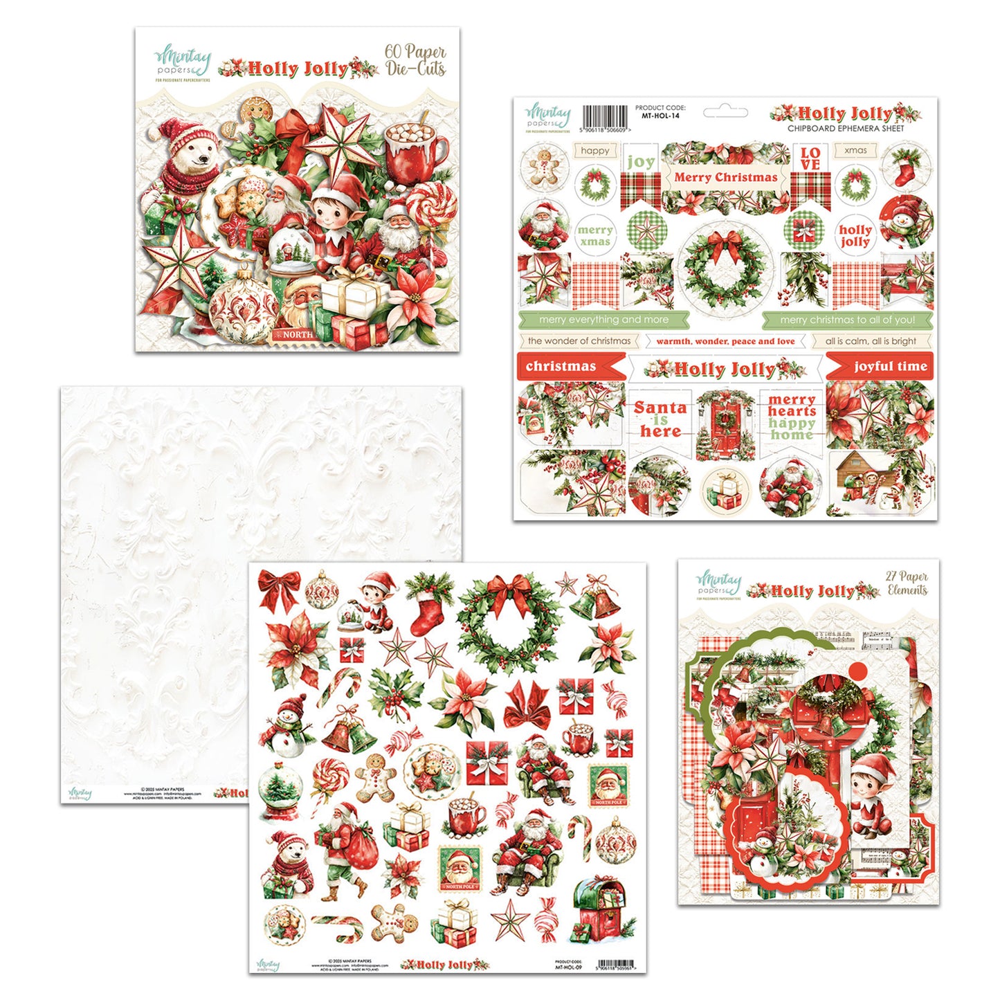 Mintay Holly Jolly Paper Elements Bundle