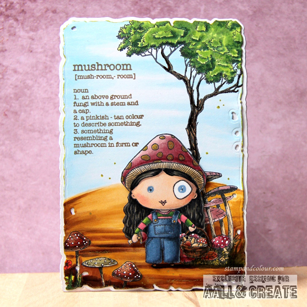 #1023 - A7 Stamp Set - Mushroom