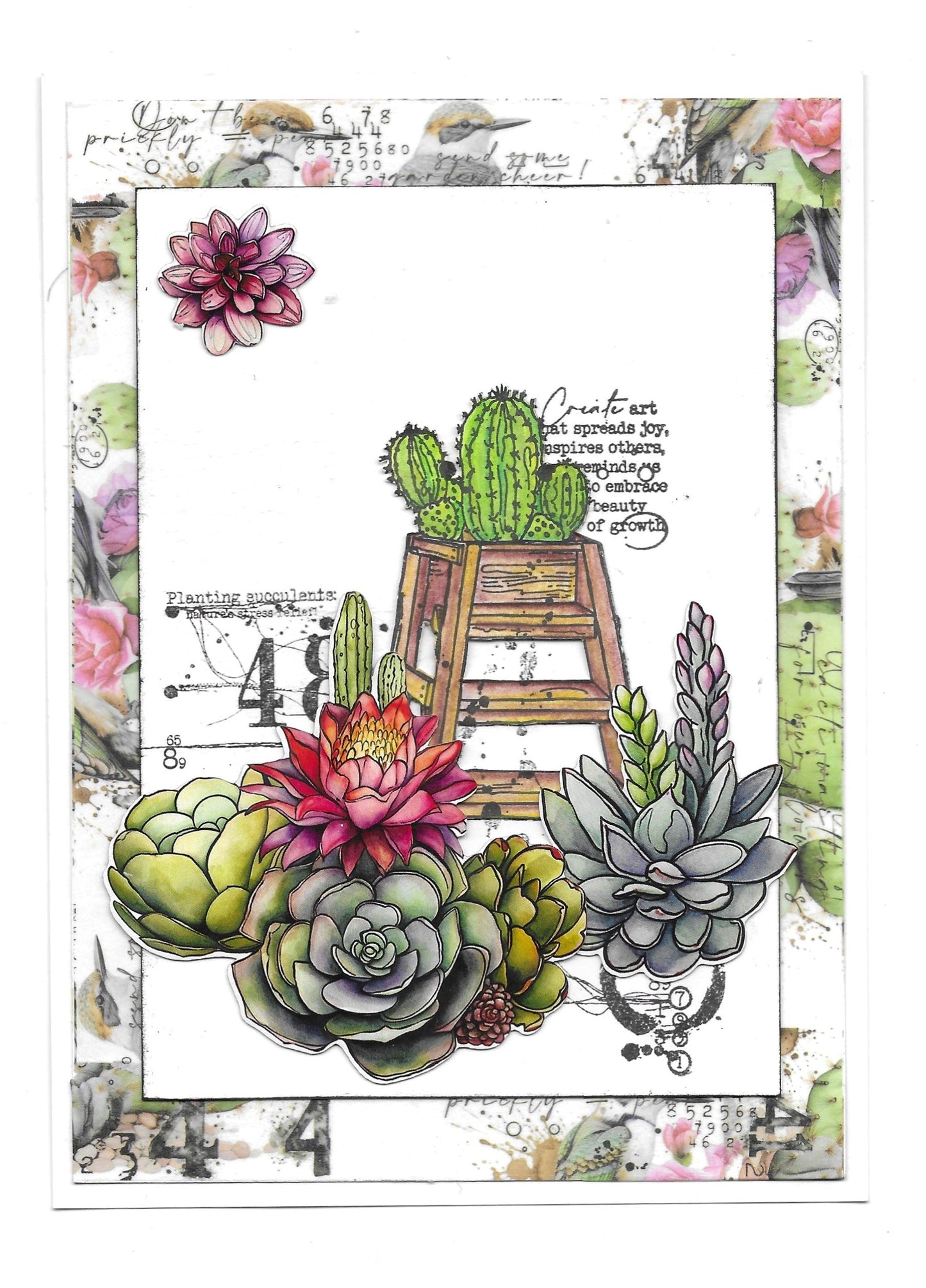 MT-69 - Washi Tape - Prickly Blooms (Layer-It-Up!)