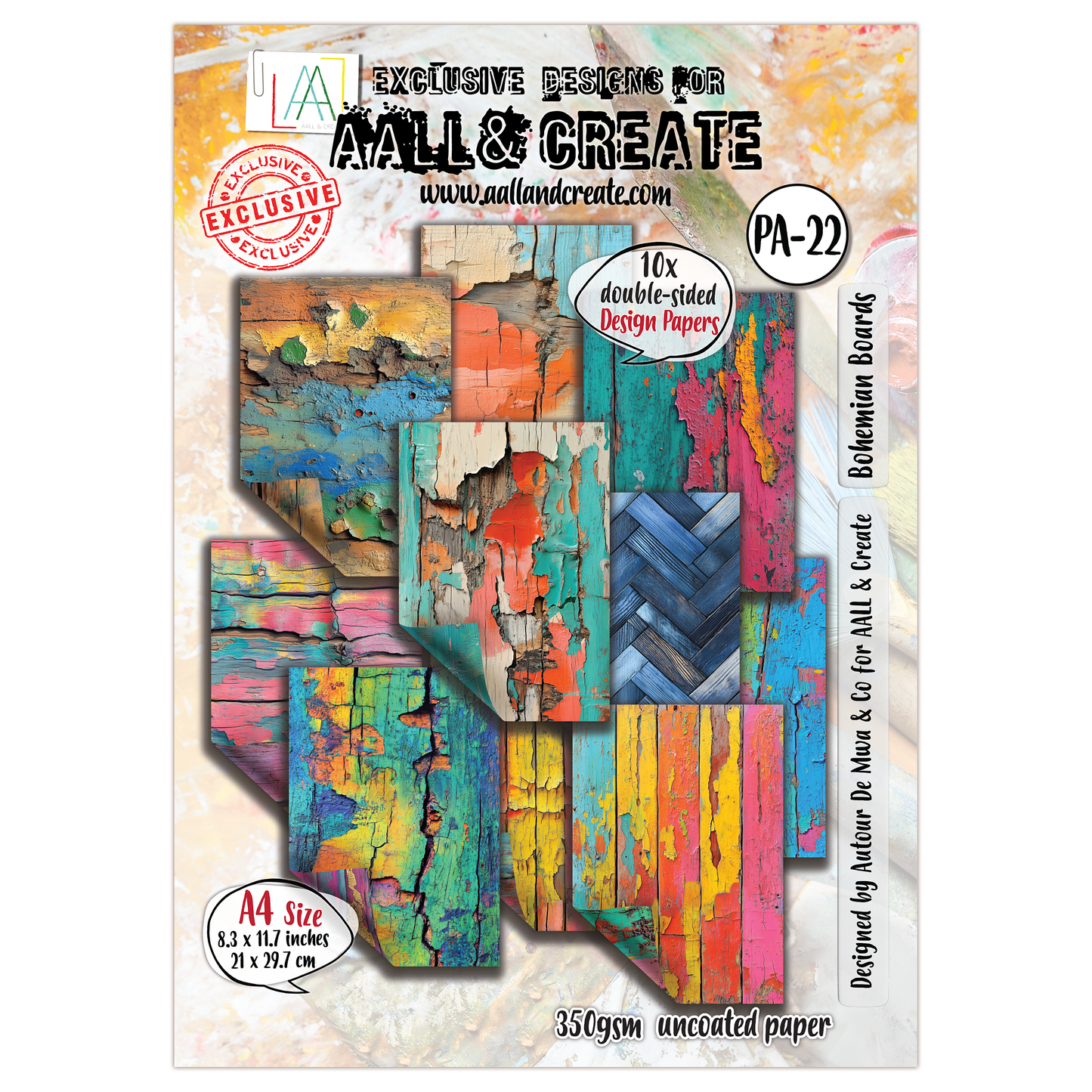 #22 - A4 Design Paper - Bohemian Boards