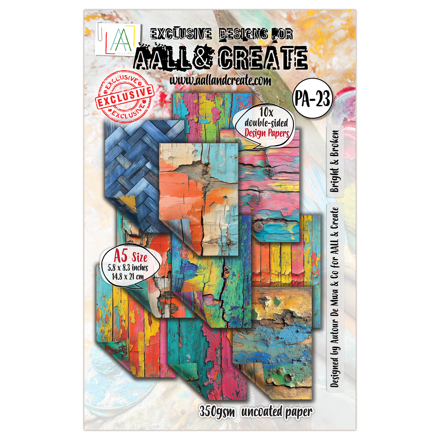 #23 - A5 Design Paper - Bright & Broken