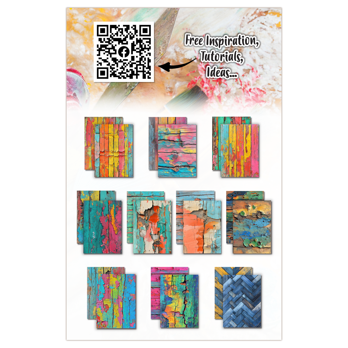 #23 - A5 Design Paper - Bright & Broken