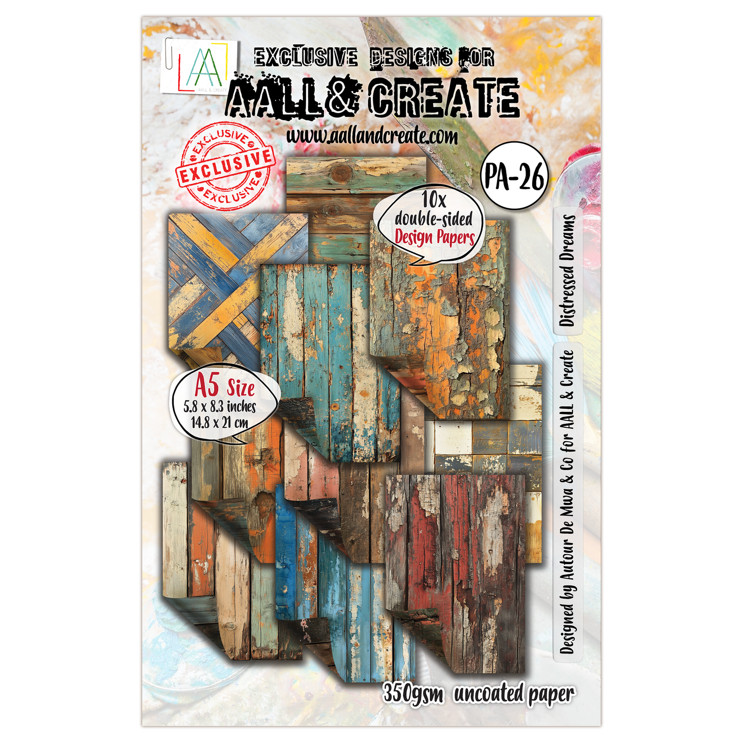 #26 - A5 Design Paper - Distressed Dreams