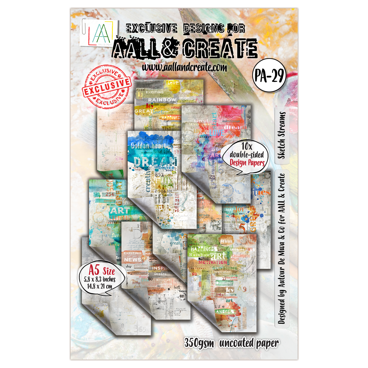 #29 - A5 Design Paper - Sketch Streams