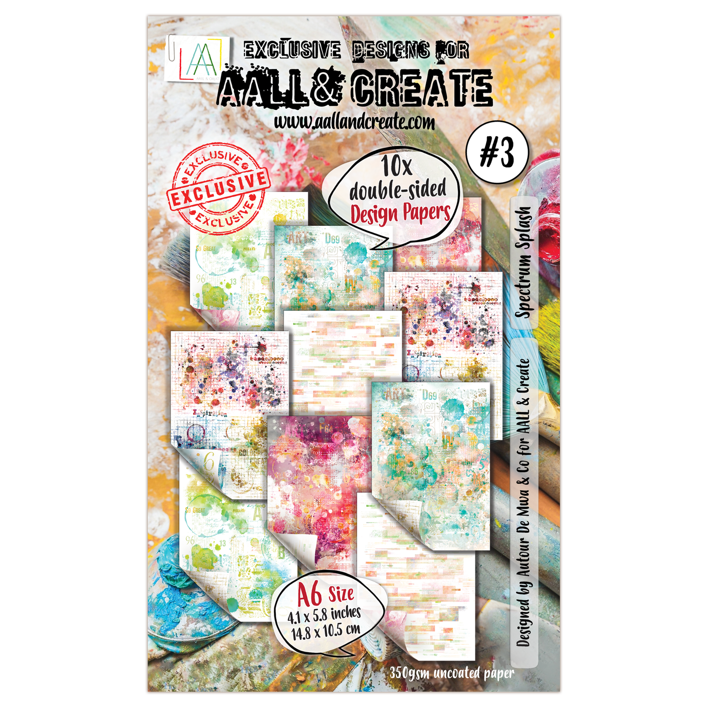 #03 - A6 Design Paper - Spectrum Splash
