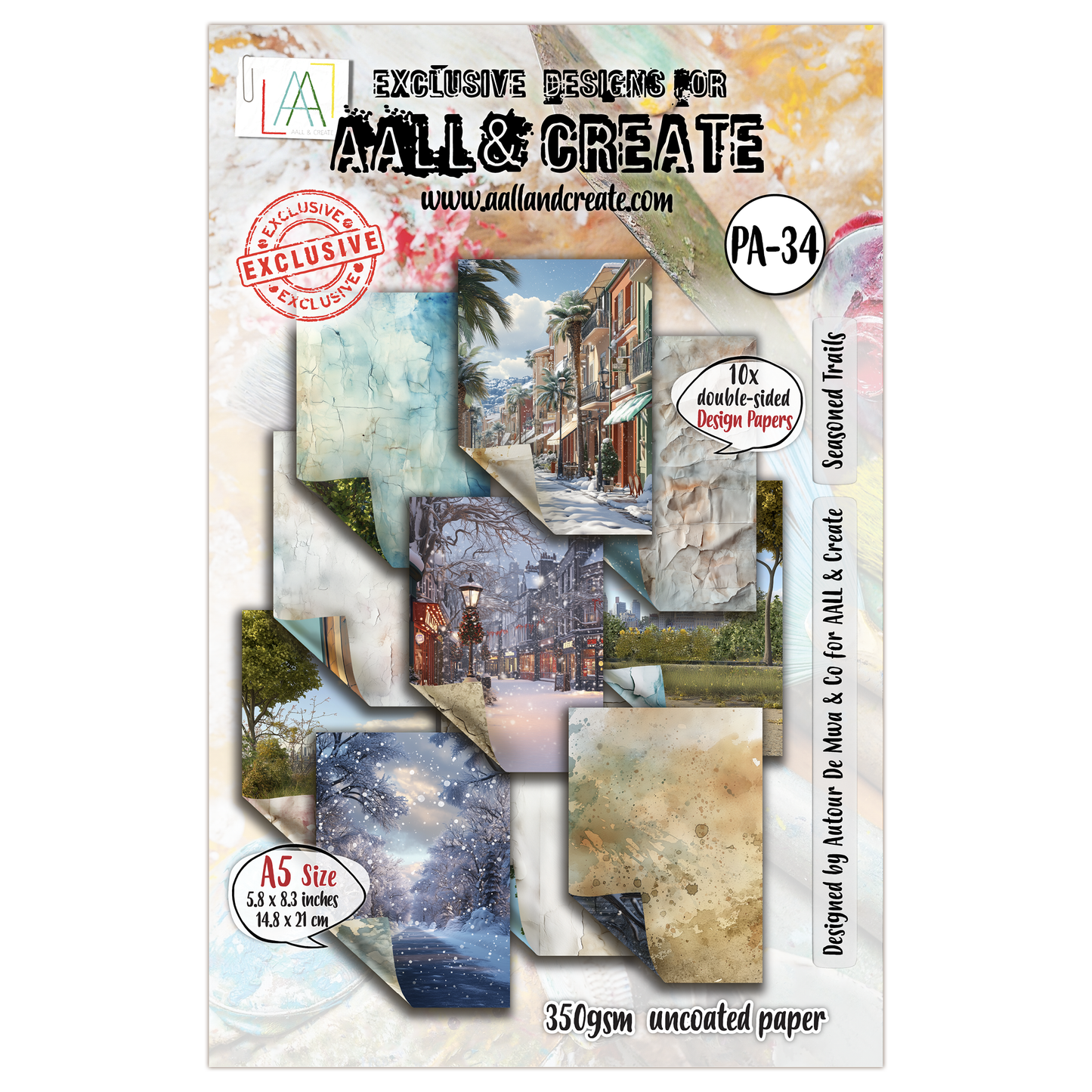 #PA-34 - A5 Design Paper - Seasoned Trails