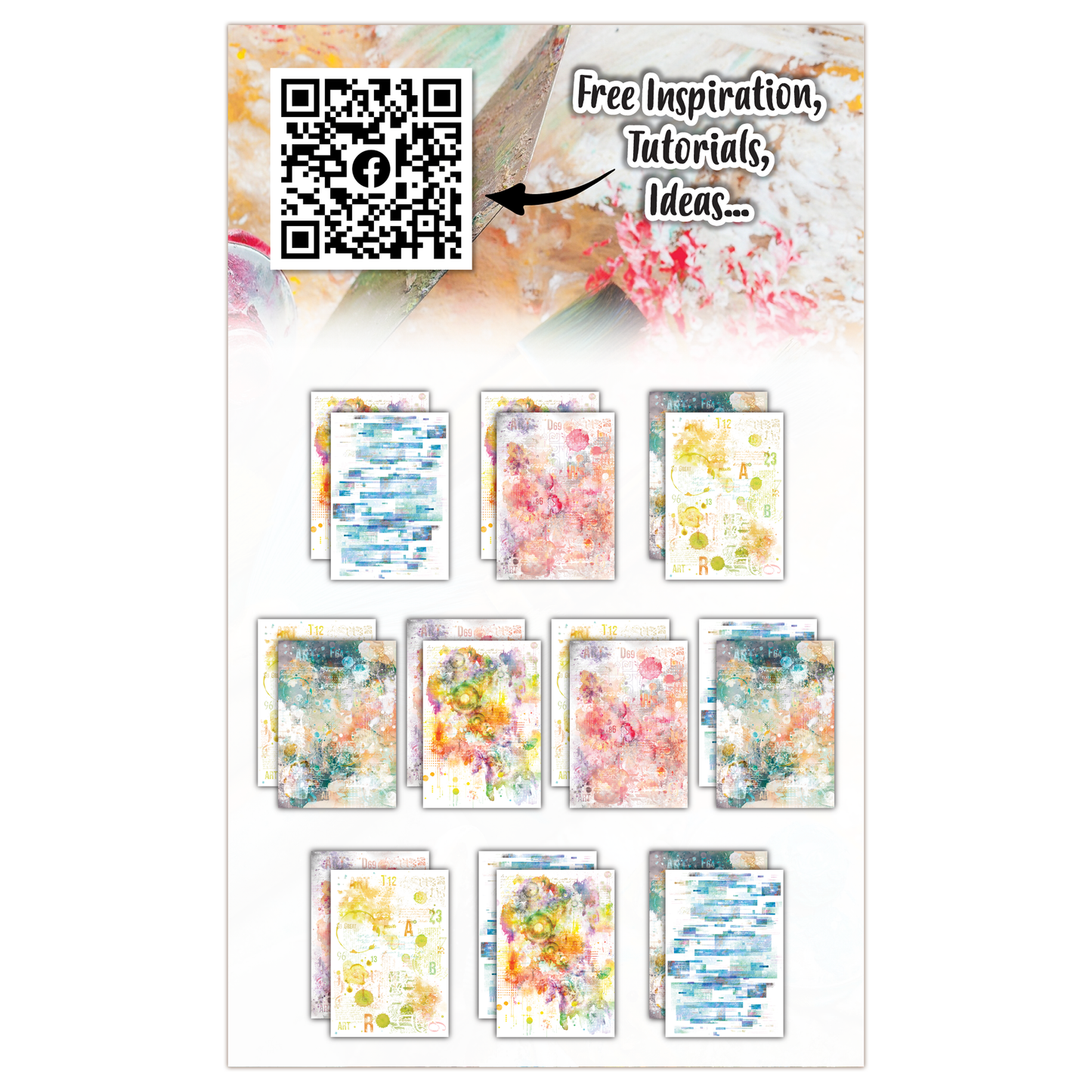 #05 - A6 Design Paper - Citrus Rainbow