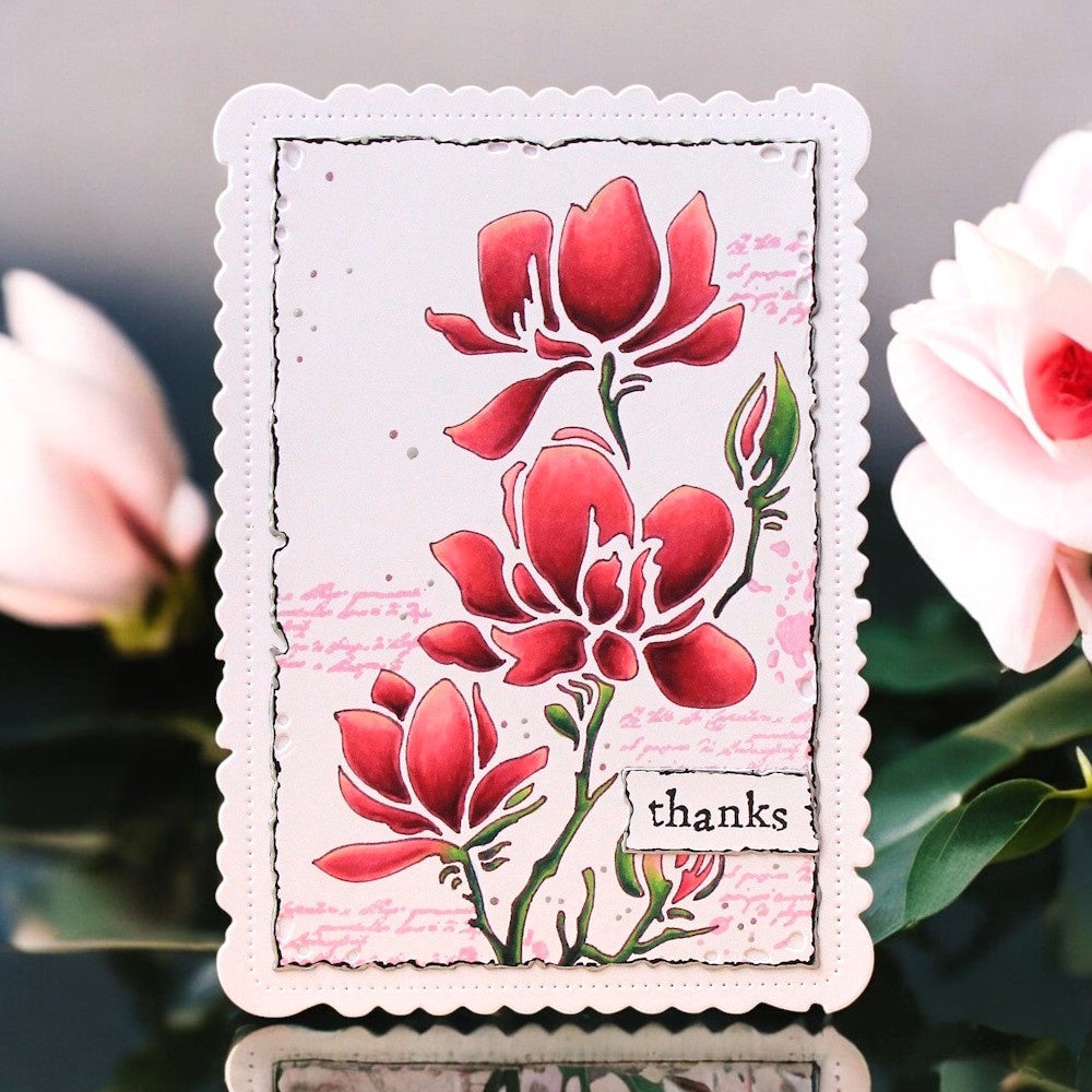 #239 - 6x6 (inch) Stencil - Magnolia Sway