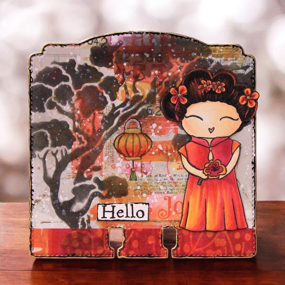 #241 - 6x6 (inch) Stencil - Lantern Roots