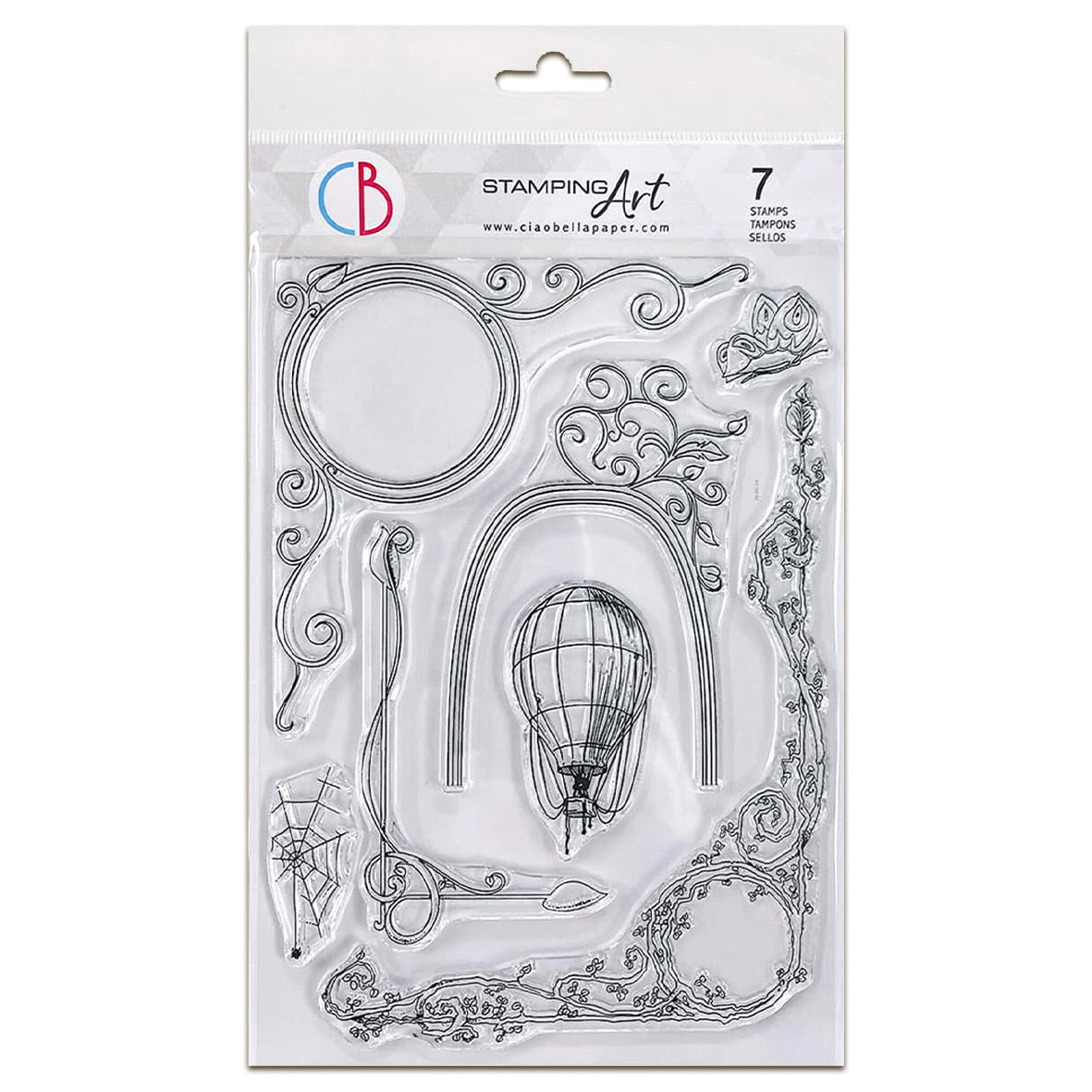 Ciao Bella Celestial 6x8 Inch Clear Stamps Frames