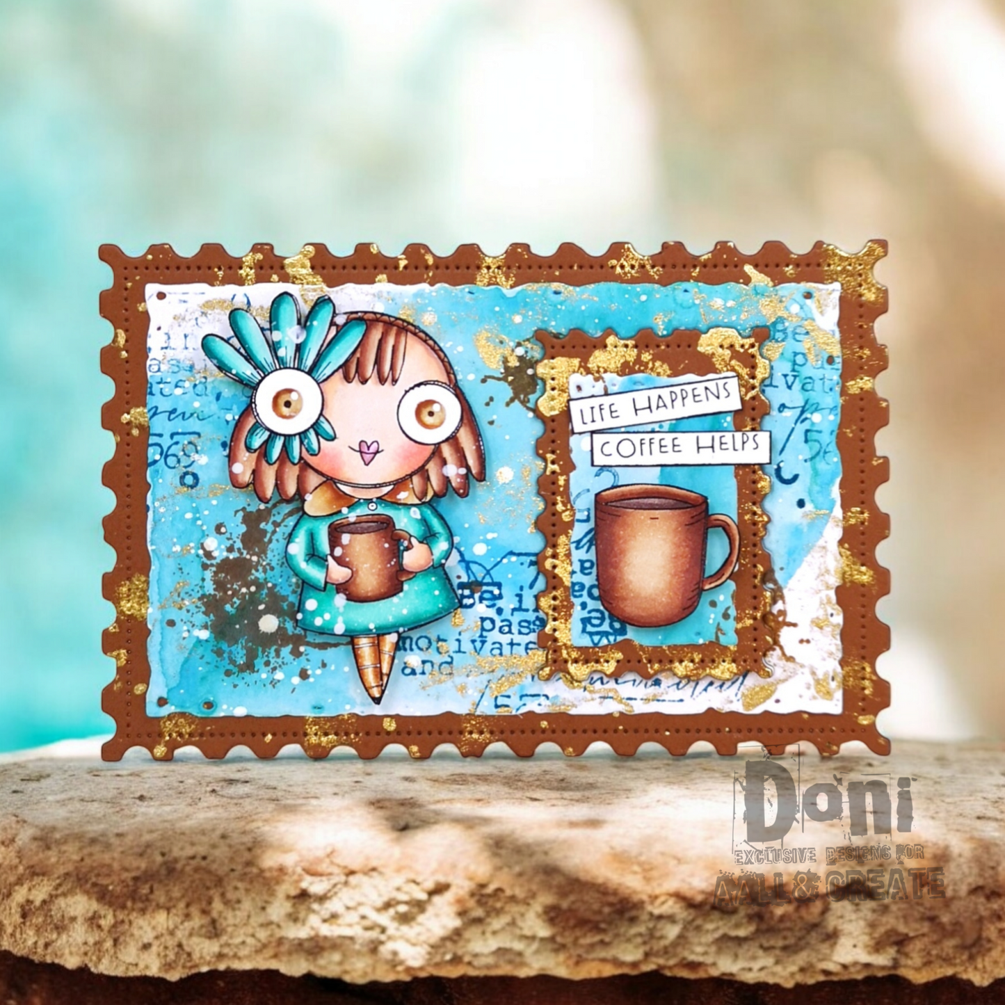 #457 - A6 Clear Stamp Set - Background Voices