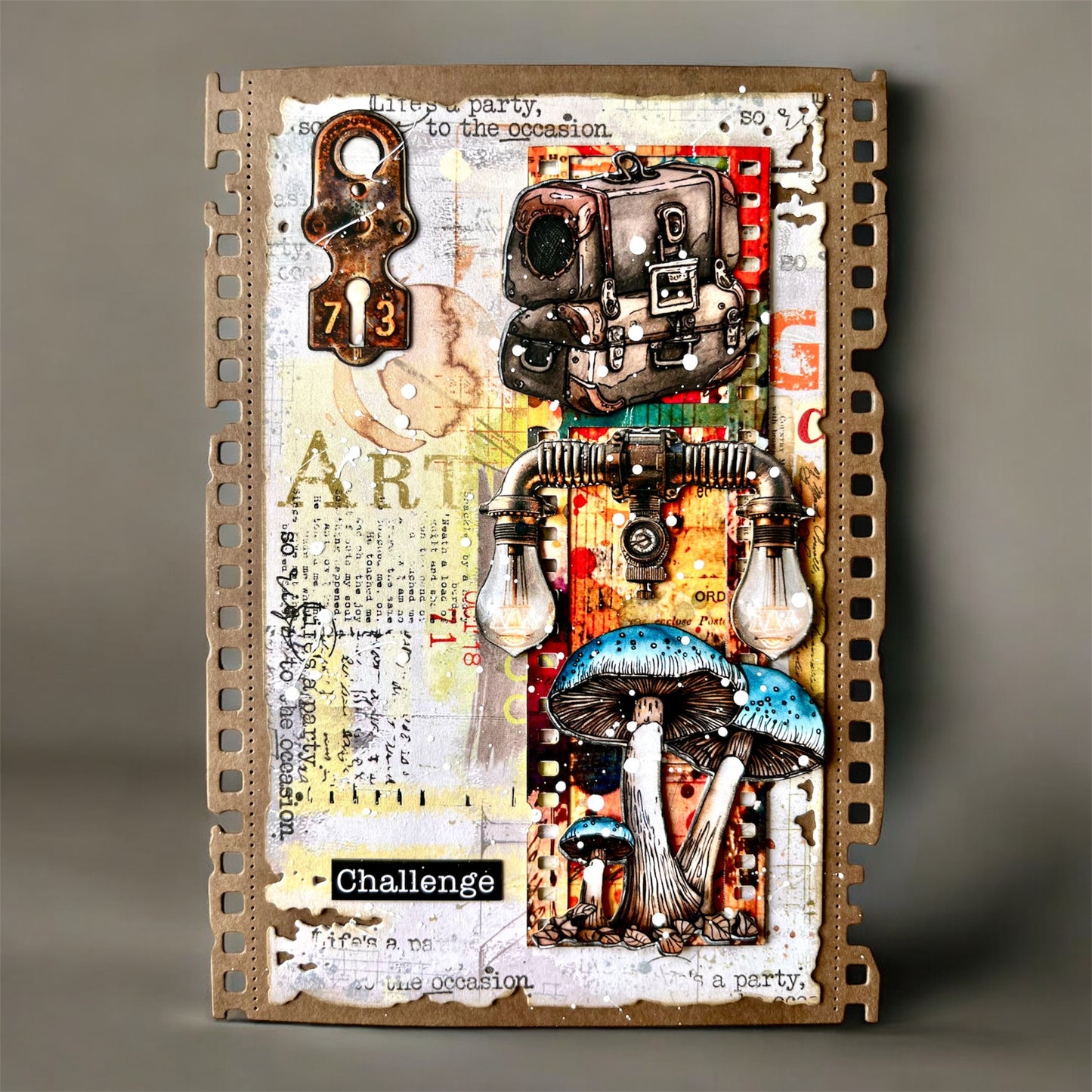 #65 - A6 Ephemera Die-Cuts - Halo Haze