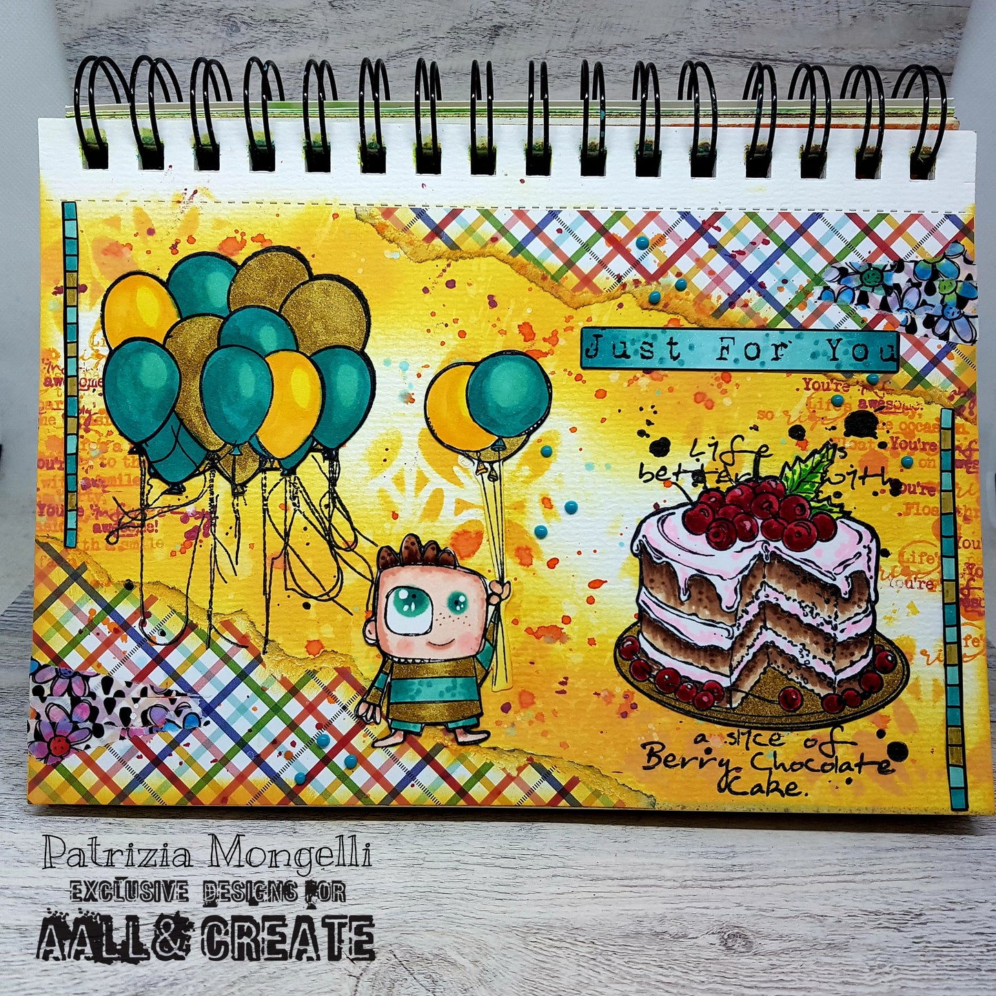 TP-1140 - A7 Stamp Set - Black Forest Hello