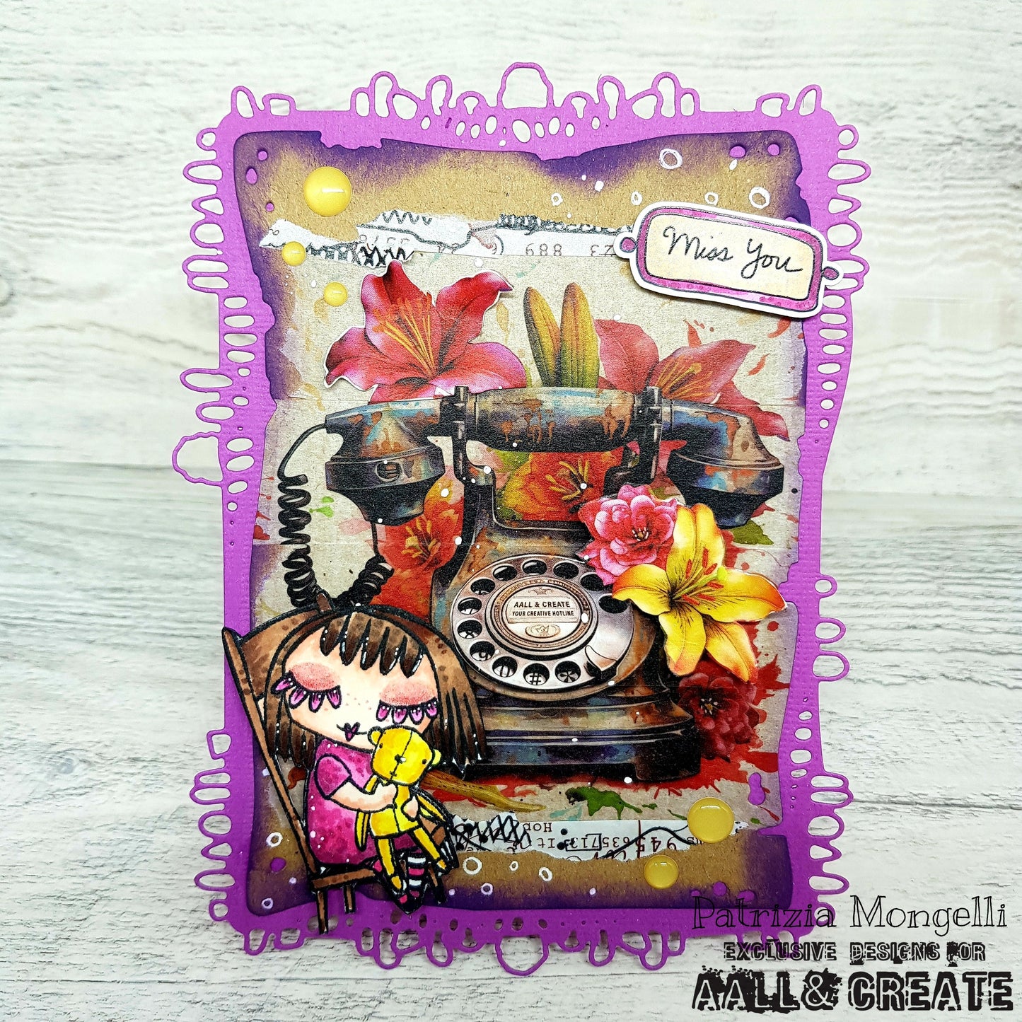 8 x Washi tapes - Flamingo Go Go - Bouquet Calling
