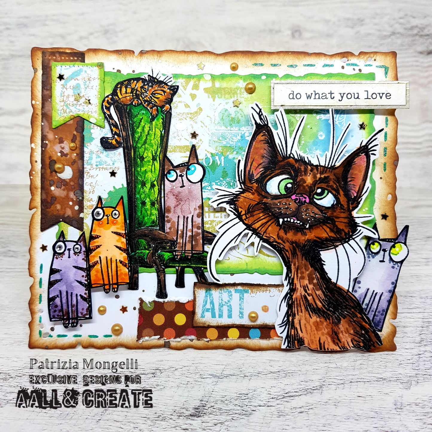 #777 - A7 Clear Stamp Set - Cat Lady Dee