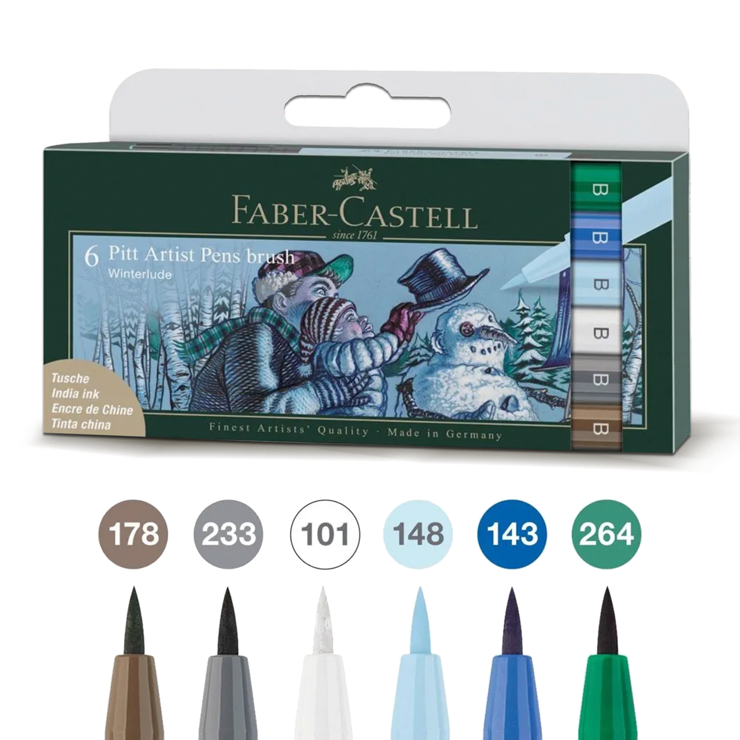 Faber Castell Pitt Artist Pen Brush Winterlude (6pcs)