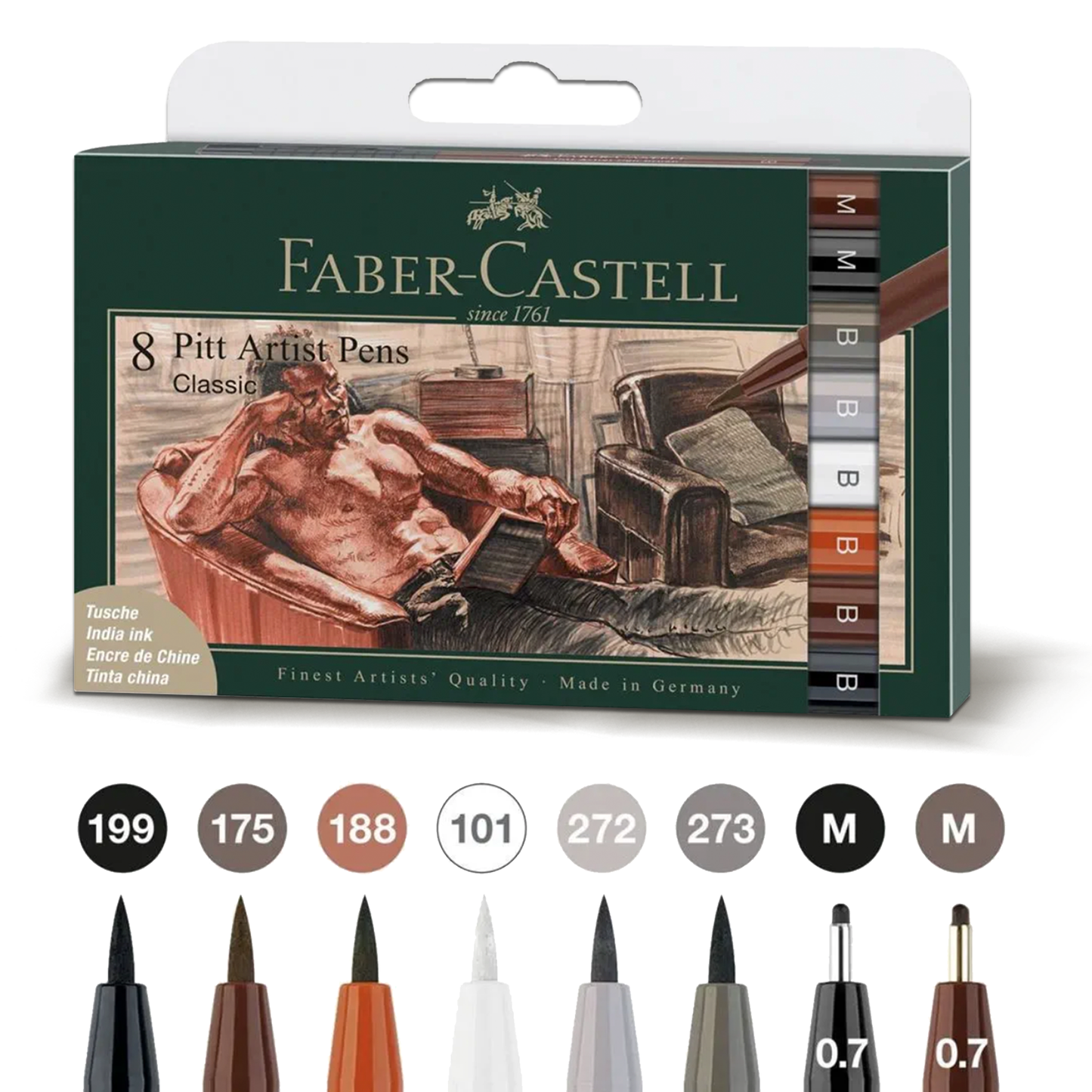 Faber Castell Pitt Artist Pens Classic (8pcs)
