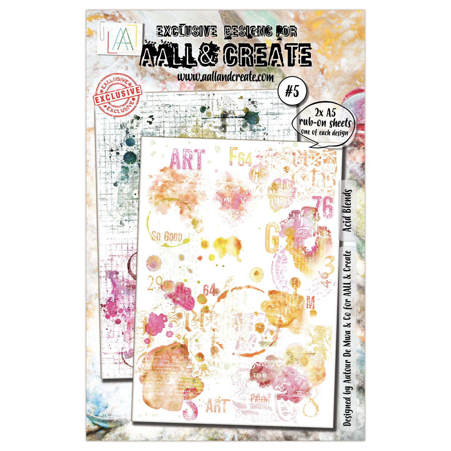 #5 - A5 Rub-Ons - Acid Blends