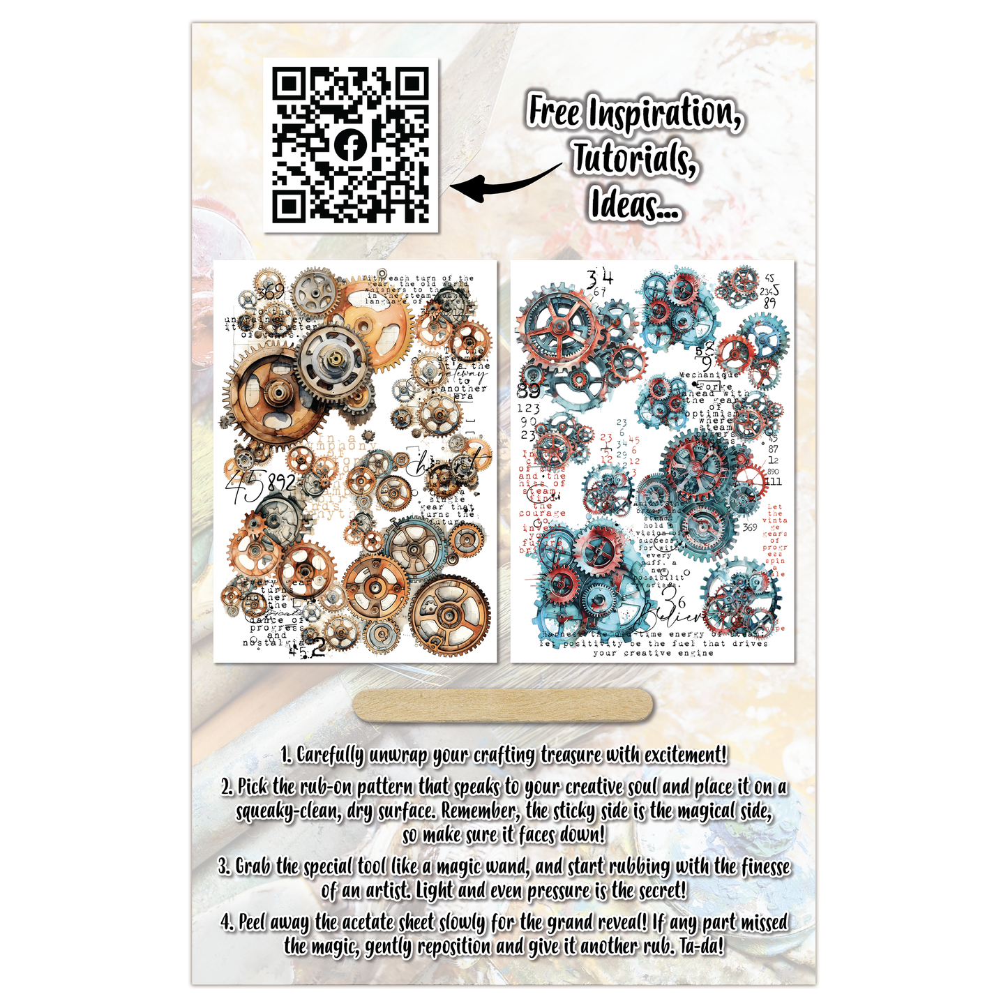 #11 - A5 Rub-Ons - Cogs & Curios