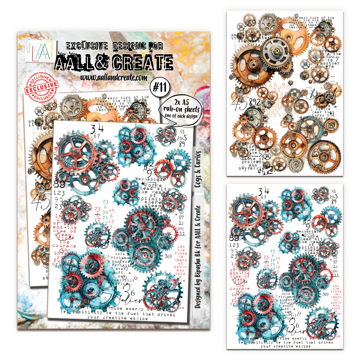 #11 - A5 Rub-Ons - Cogs & Curios