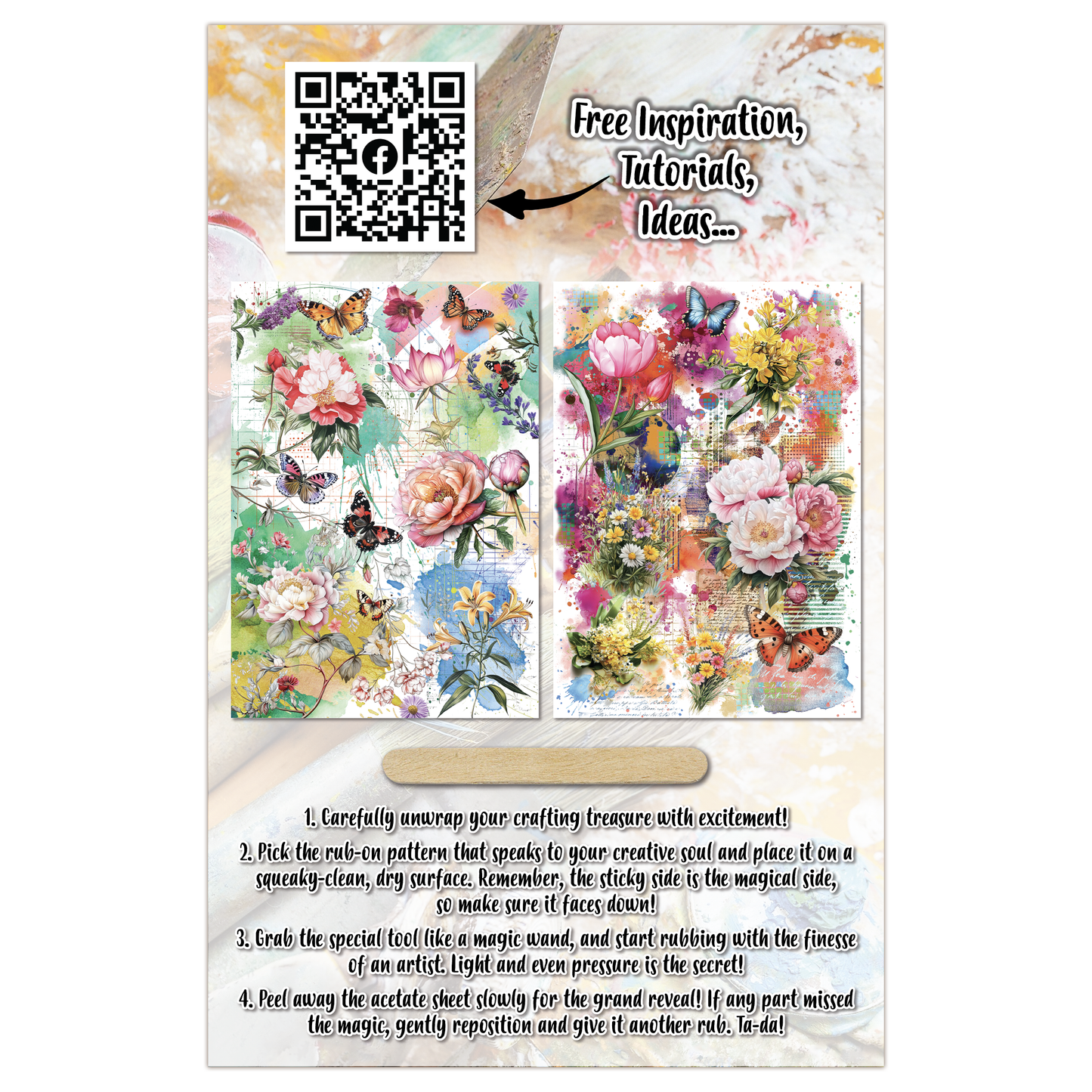 #RO-25 - A5 Rub-Ons - Bloomscape
