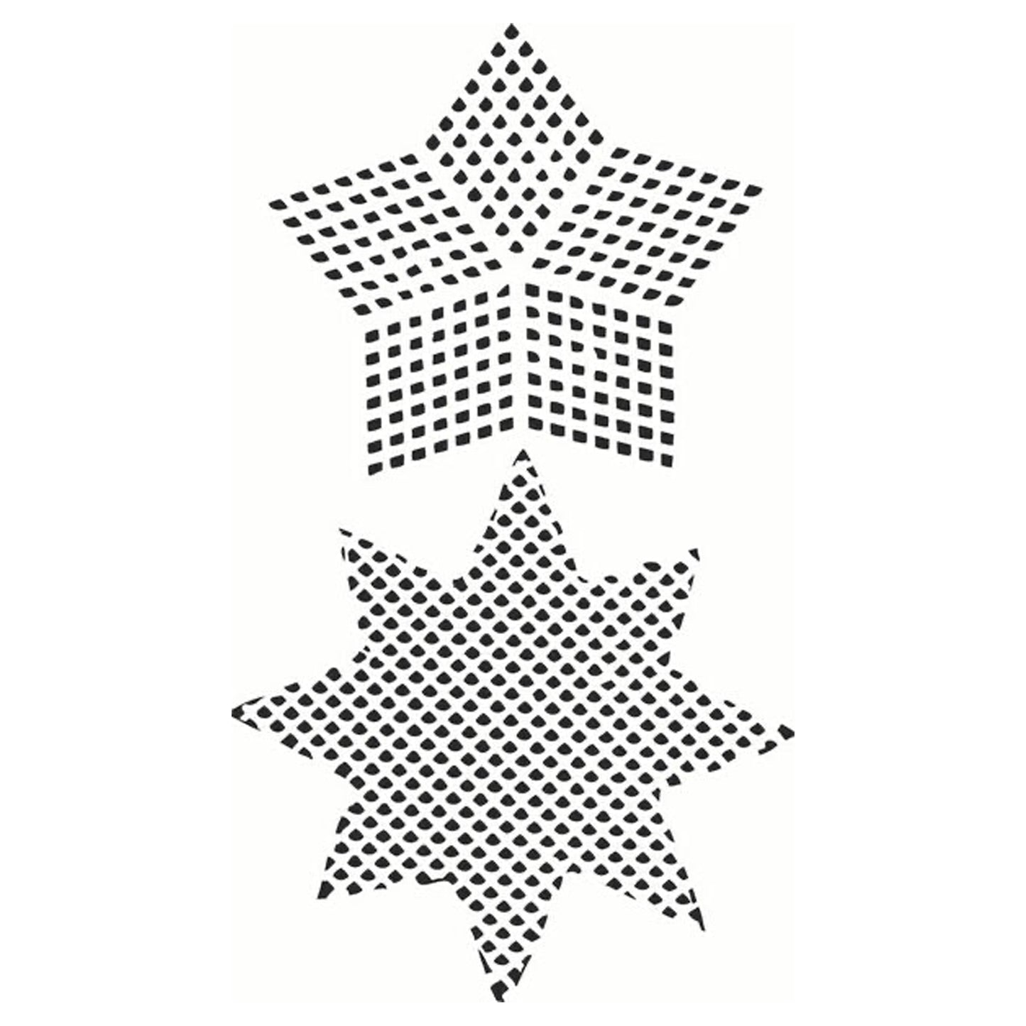 Ranger Dina Wakley Media Plastic Canvas Stars Stencil