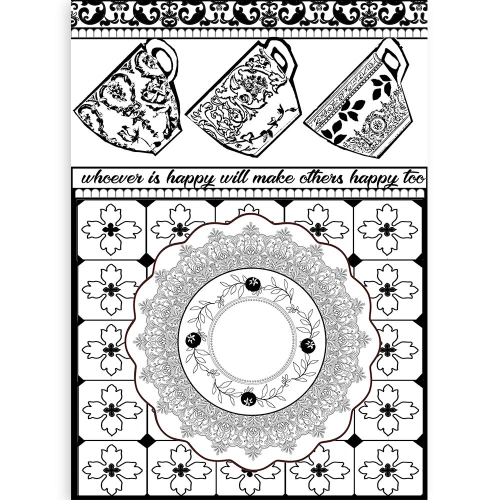 Stamperia Pack 6 assorted acetate sheets Casa Granada