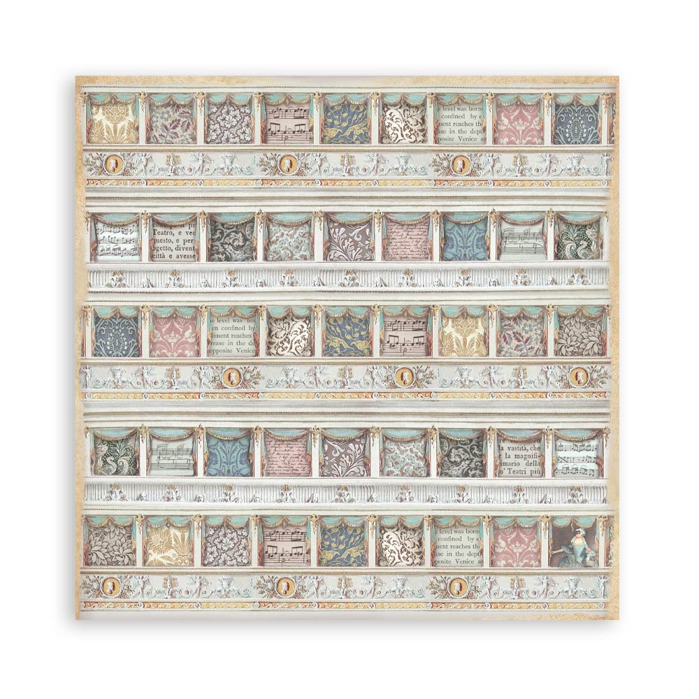 Stamperia Venice City of Art 8x8 Inch Paper Pack Maxi (Single Face)