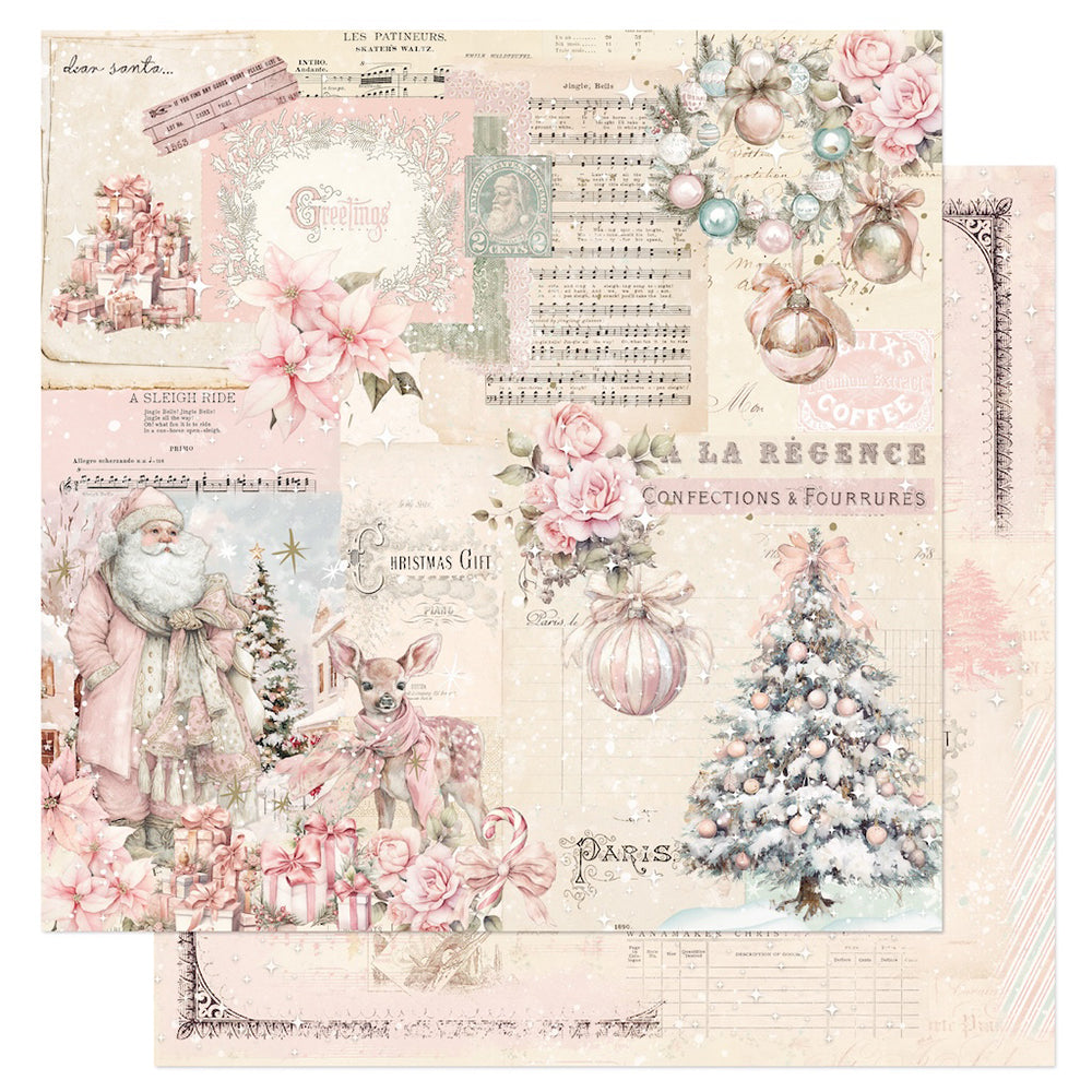 Prima Marketing Christmas Blush - 12 x 12 Double Sided Paper - Dear Santa