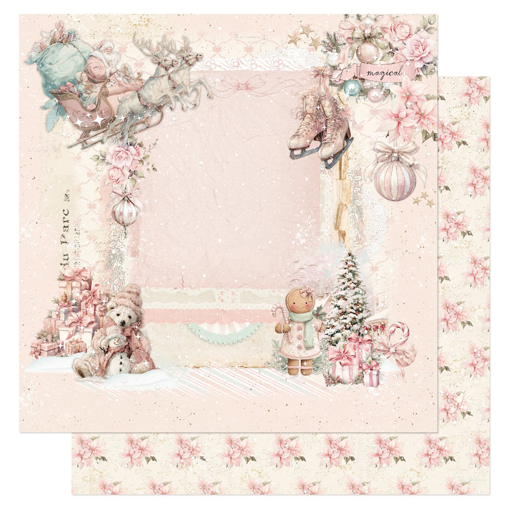 Prima Marketing Christmas Blush - 12 x 12 Double Sided Paper - Magical Nights