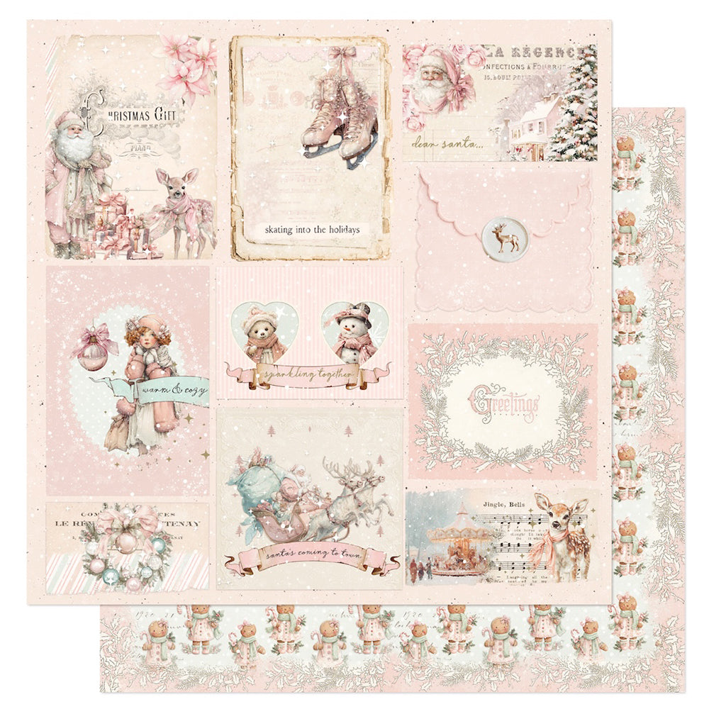 Prima Marketing Christmas Blush - 12 x 12 Double Sided Paper - Sparkling Together