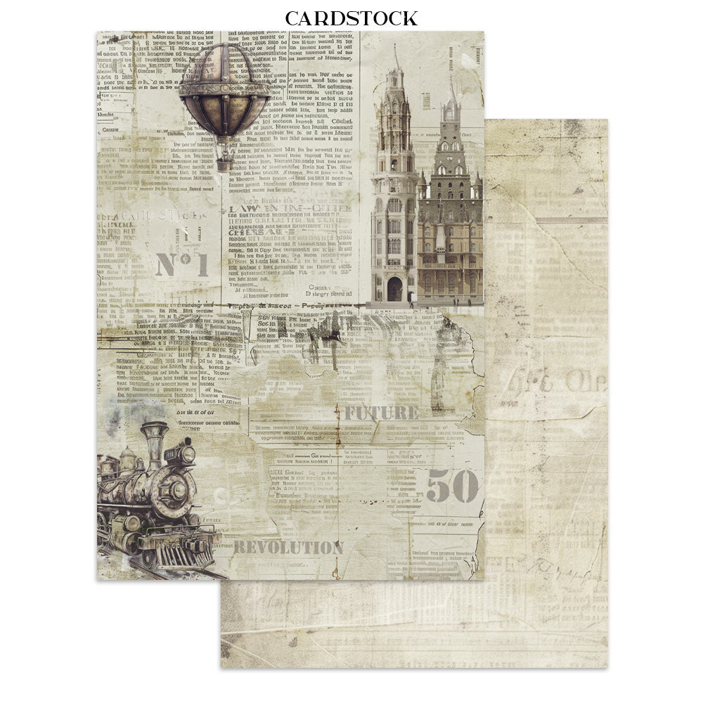 Stamperia Voyages Fantastiques Junk Journal Stickers, Backgrounds, Cut-Outs