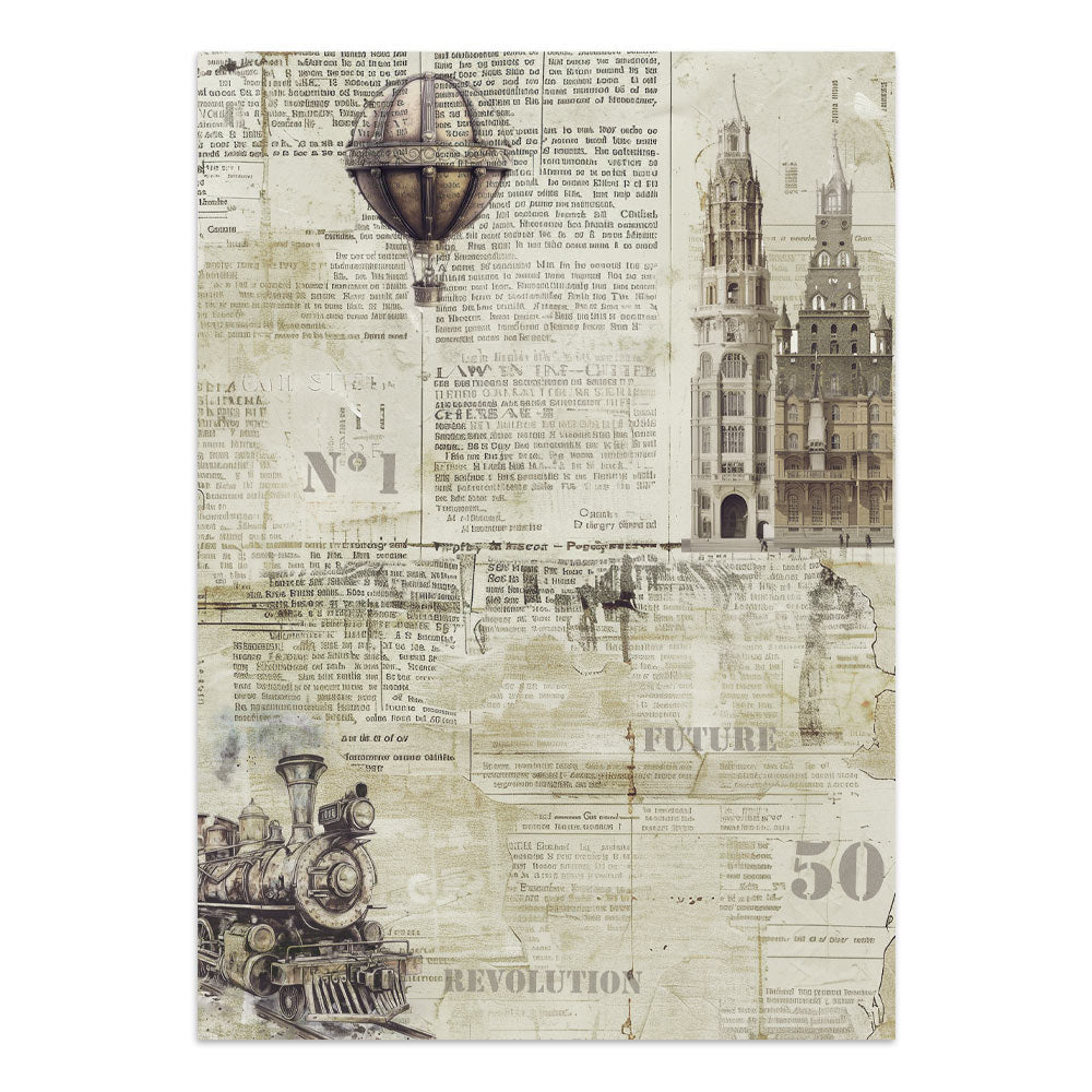 Stamperia Voyages Fantastiques Junk Journal Stickers, Backgrounds, Cut-Outs