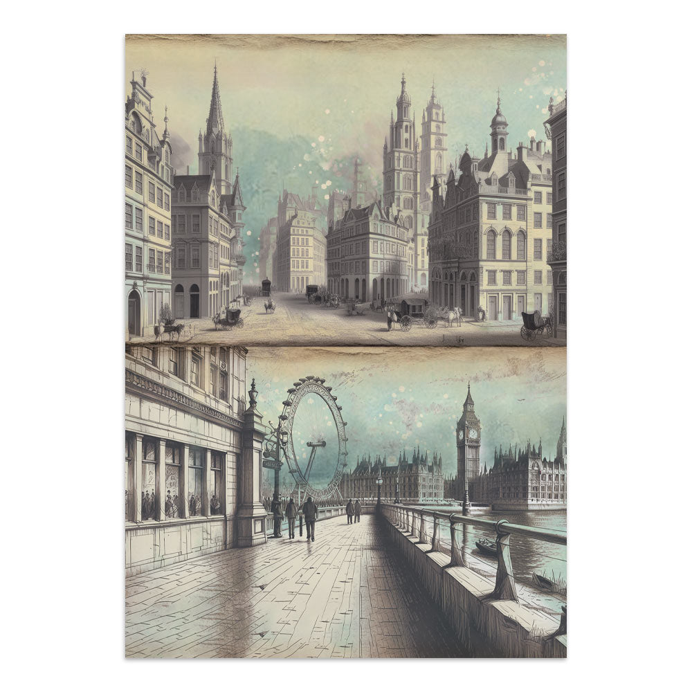 Stamperia Voyages Fantastiques Junk Journal Stickers, Backgrounds, Cut-Outs