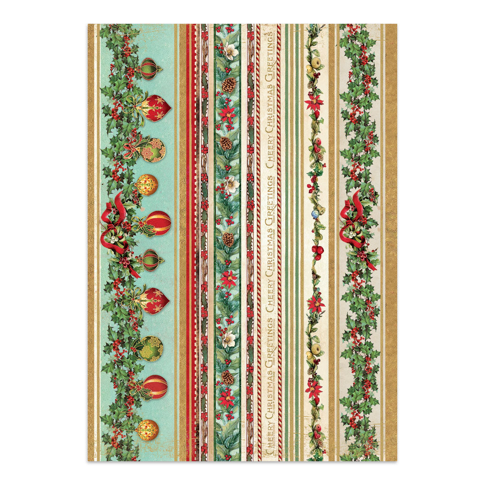 Stamperia Classic Christmas Junk Journal Stickers, Backgrounds, Cut-Outs