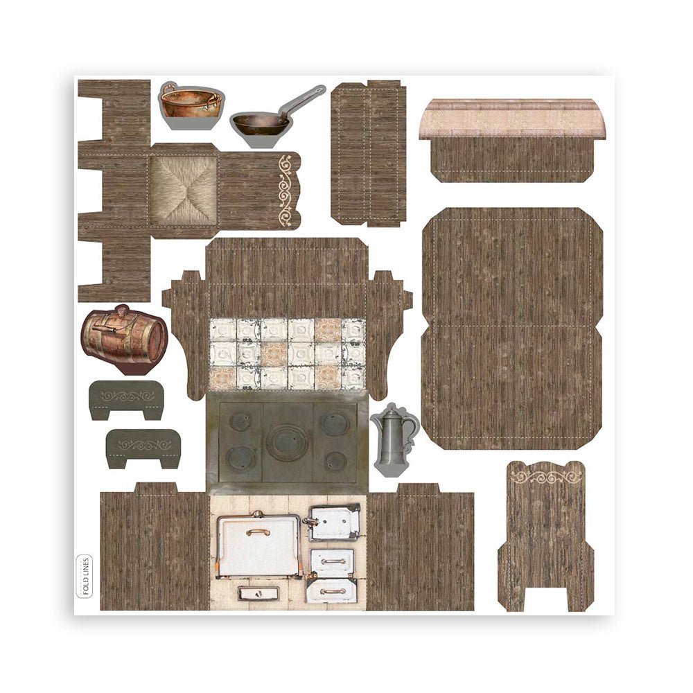 Stamperia Pop Up Kit Casa Granada
