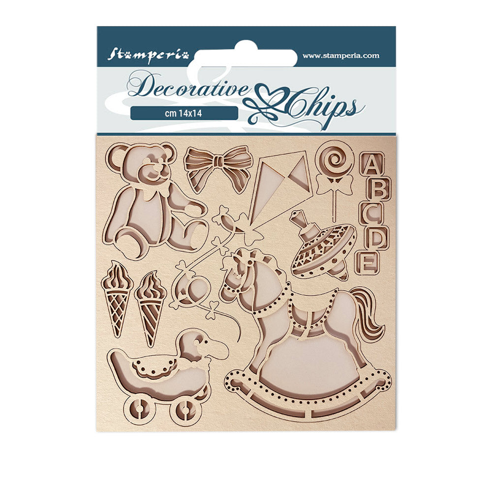 Stamperia 14x14 cm Decorative Chips DayDream Kite