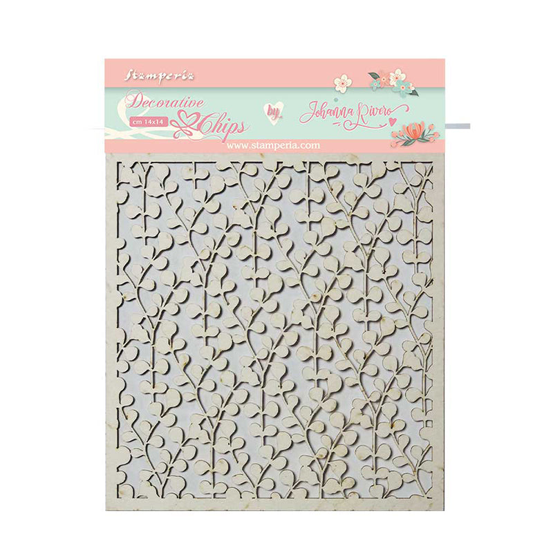 Stamperia 14 x 14 cm Decorative Chips Circle Of Love Texture