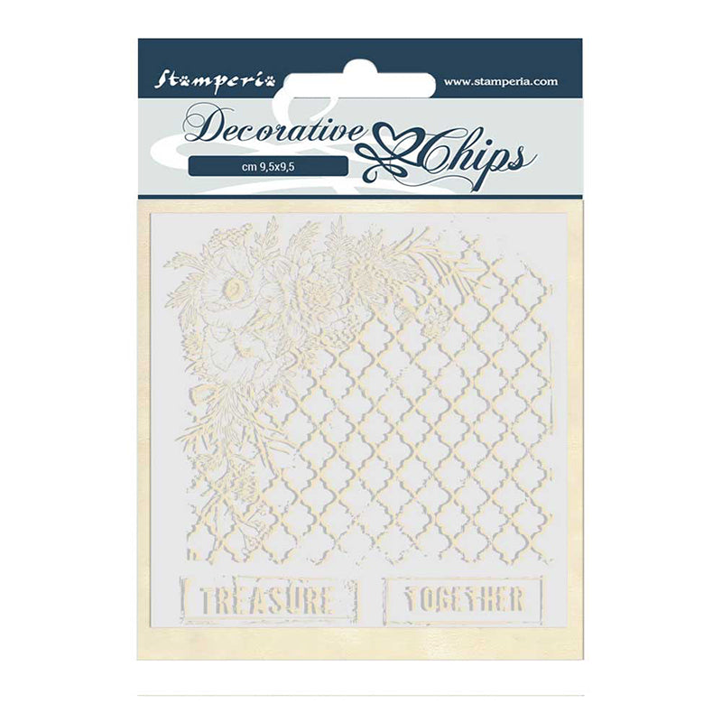 Stamperia 14 x 14 cm Decorative Chips Treasure Together