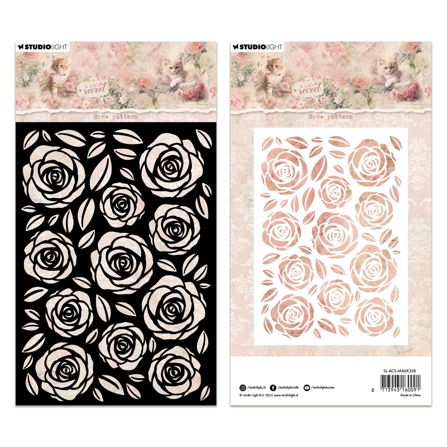 Studio Light A Cat's Secret - Mask Rose Pattern