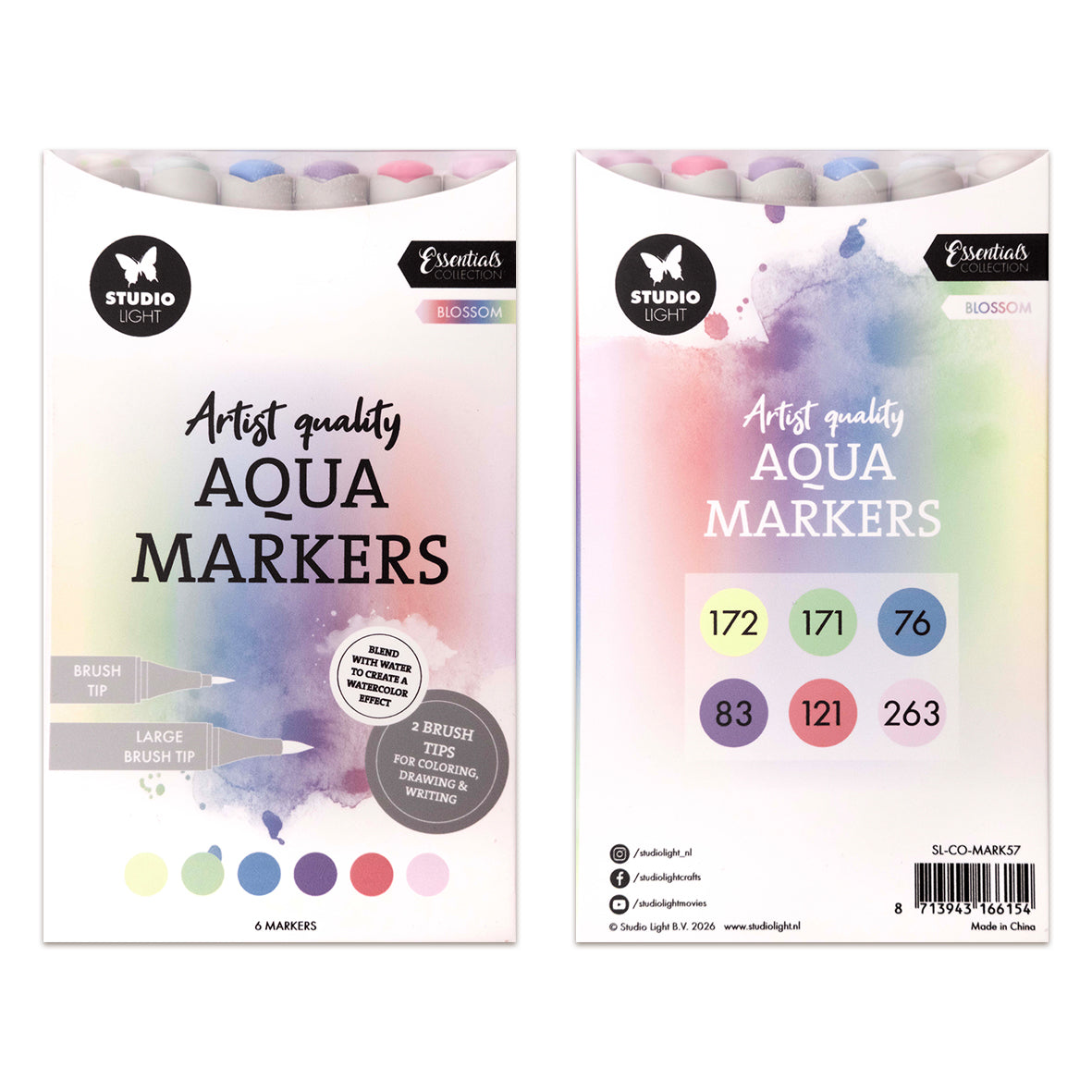 Studio Light Aqua Markers Blossom Essentials